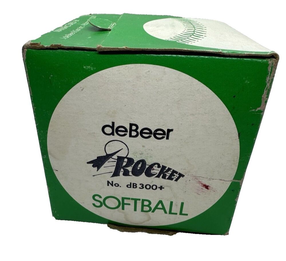 Vintage deBeer Rocket dB300+ Official Softball New Old Stock Sealed in Original